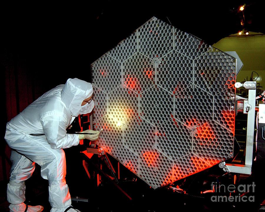 James Webb Space Telescope Mirror Assembly Photograph by Nasa/science Photo Library