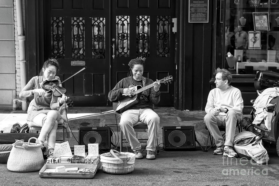 Jamming in the Streets New Orleans Infrared Photograph by John Rizzuto