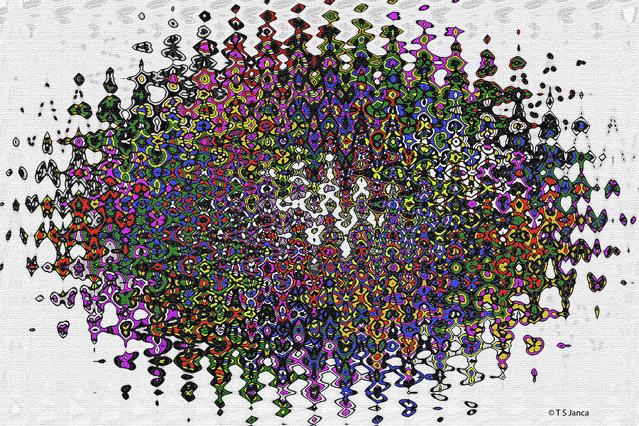 Janca Abstract Color Wheel Digital Art by Tom Janca