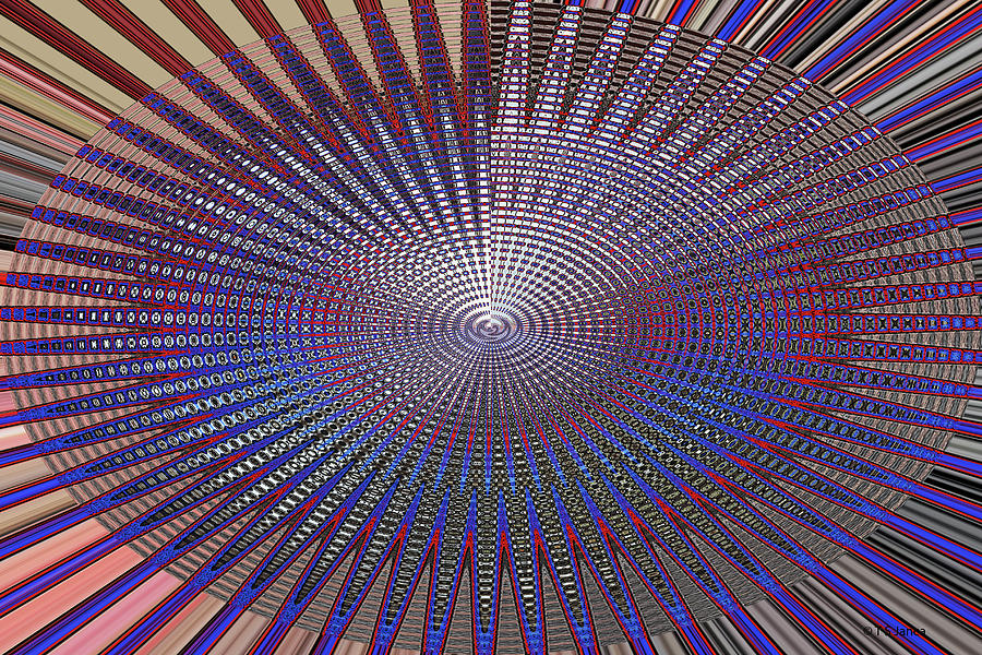Janca Abstract Oval Panel 9607ew Digital Art by Tom Janca