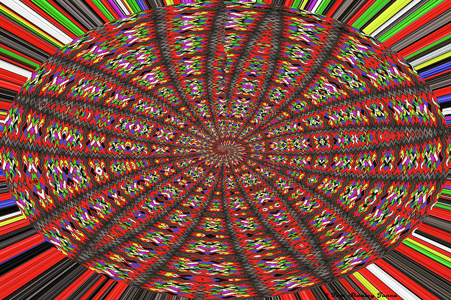 Janca Drawing Circles Oval Abstract  Digital Art by Tom Janca