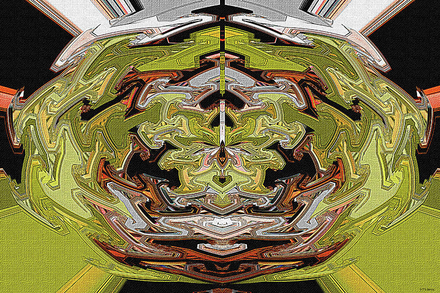 Janca Oval Panel Abstract 0206W12as Digital Art by Tom Janca