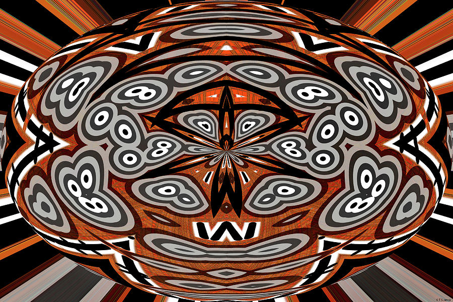 Janca Oval Panel Abstract 0206w5as Digital Art by Tom Janca