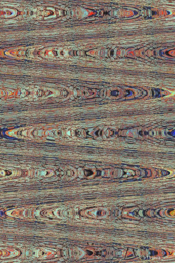 Janca Pine Bark Abstract 9551w Digital Art by Tom Janca