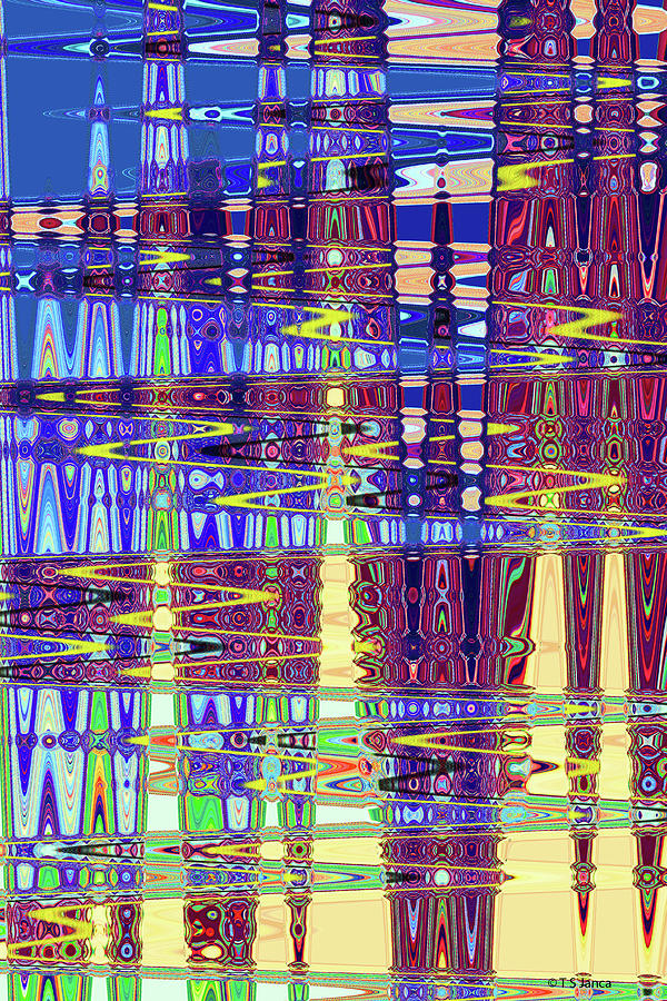Janca Snake River Bridge Abstract 7068e1a Digital Art by Tom Janca