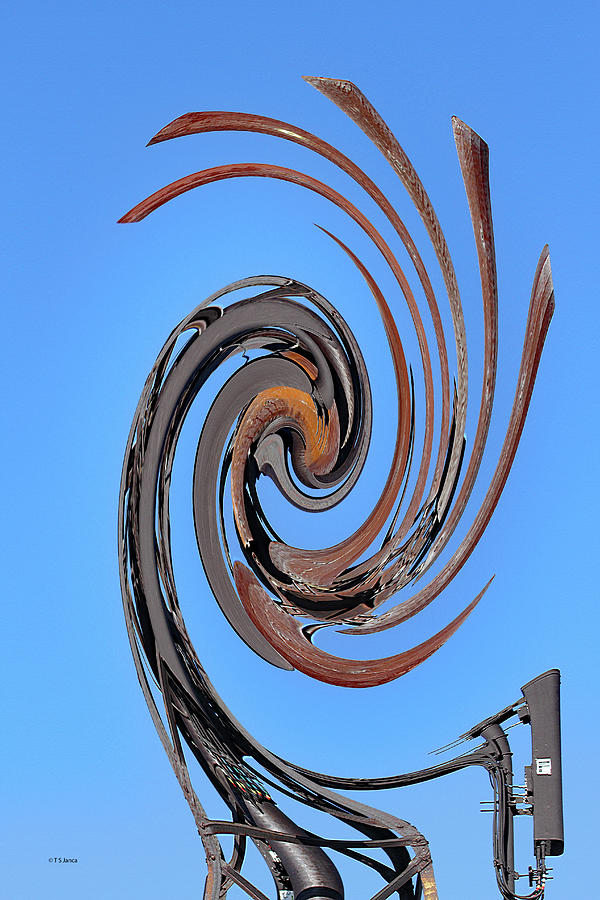 Janca Windmill Abstract Digital Art by Tom Janca