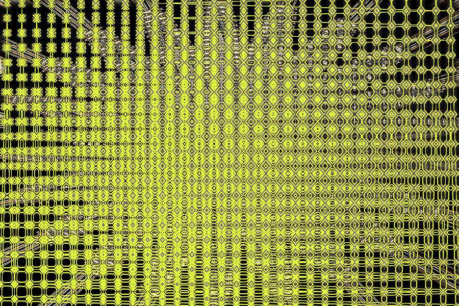 Janca Yellow Panel Abstract 9092 ew2 Digital Art by Tom Janca