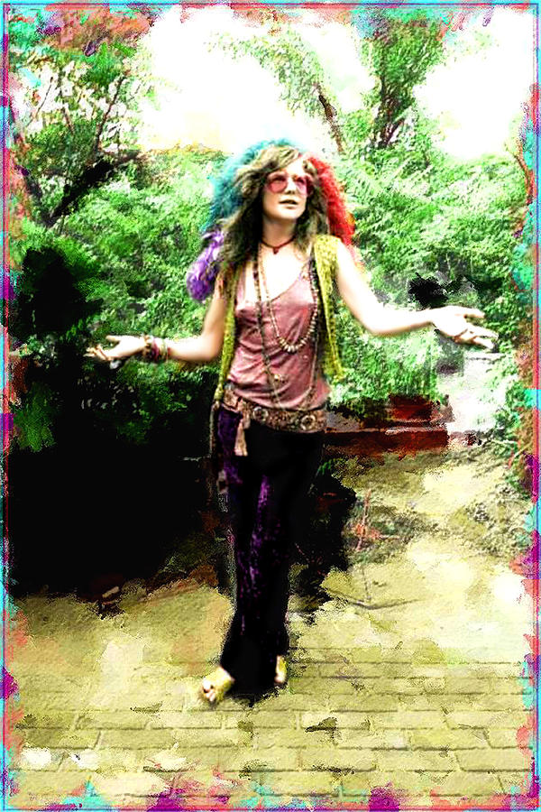 Janice Joplin Mixed Media by Jas Stem - Fine Art America