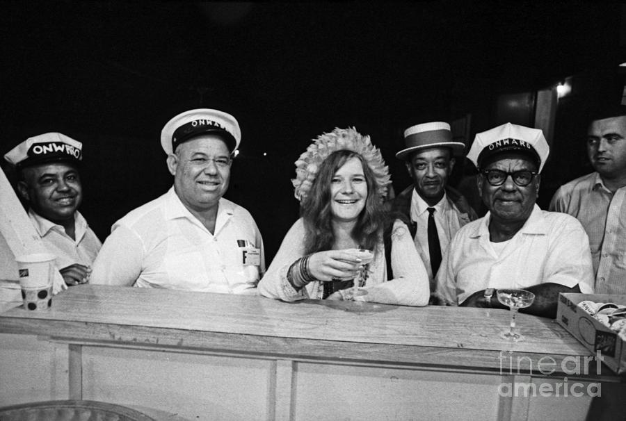 Janis Joplin And Onward Brass Band Photograph by The Estate Of David Gahr