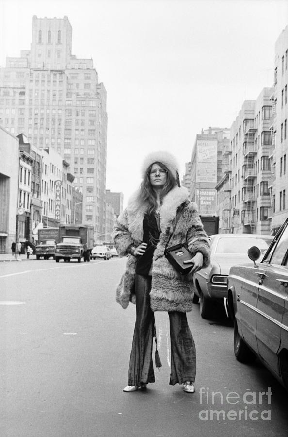 Music Photograph - Janis Joplin At The Hotel Chelsea by The Estate Of David Gahr