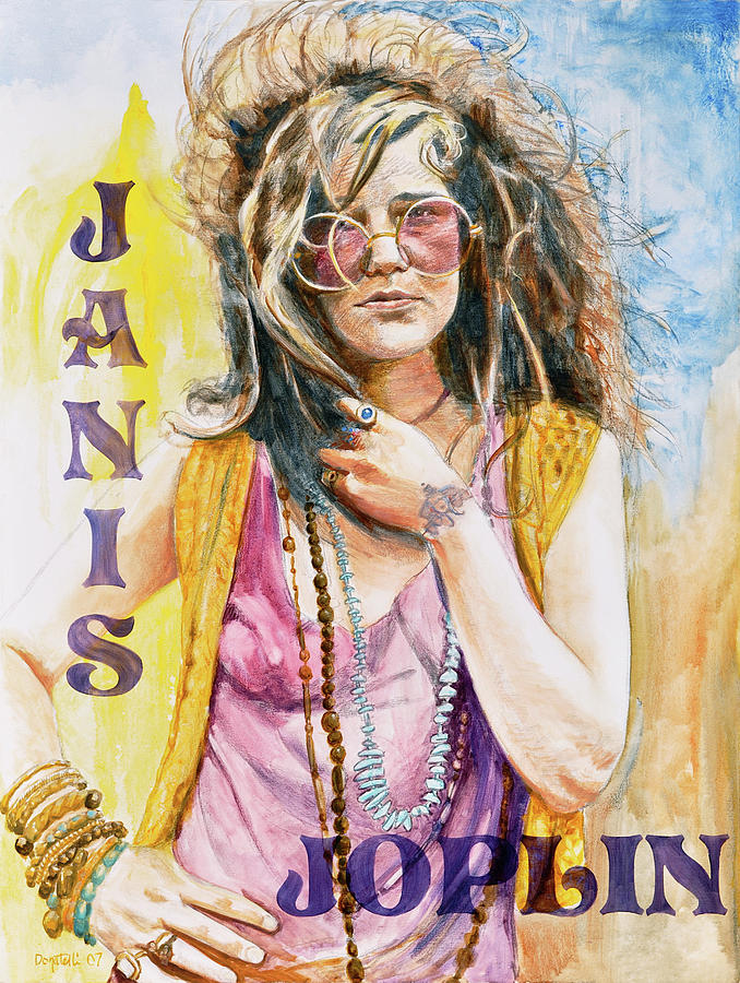 Janis Joplin Painting by Kathryn Donatelli