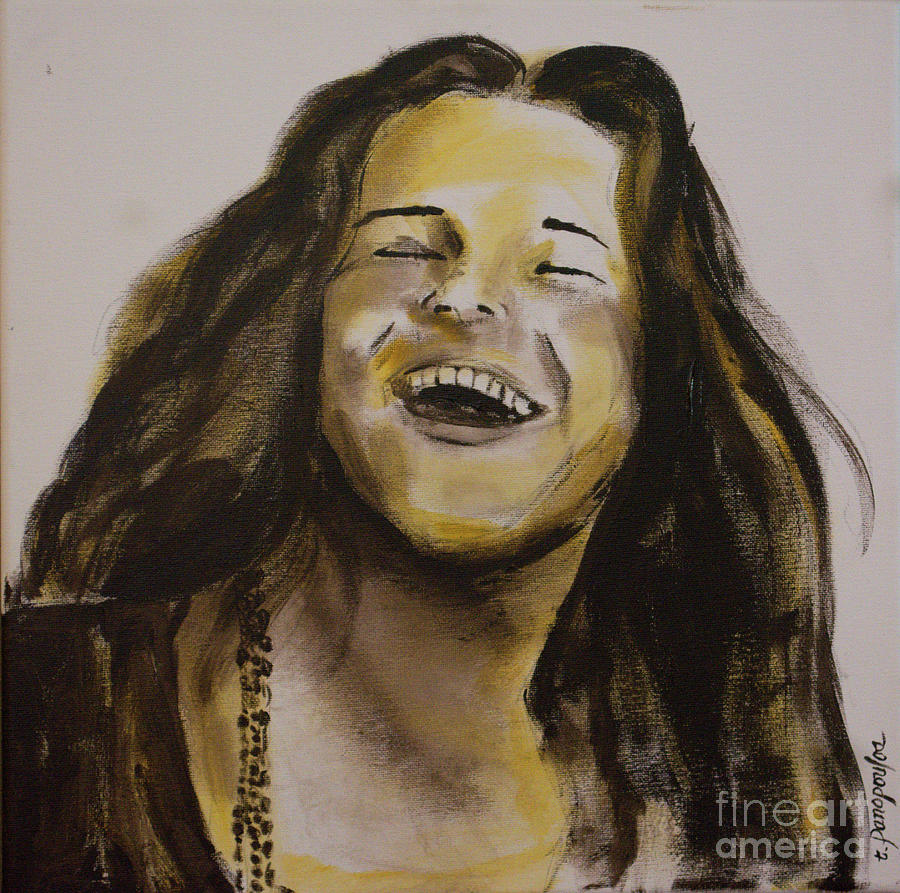 Janis Joplin Painting by Patricia Panopoulos - Fine Art America