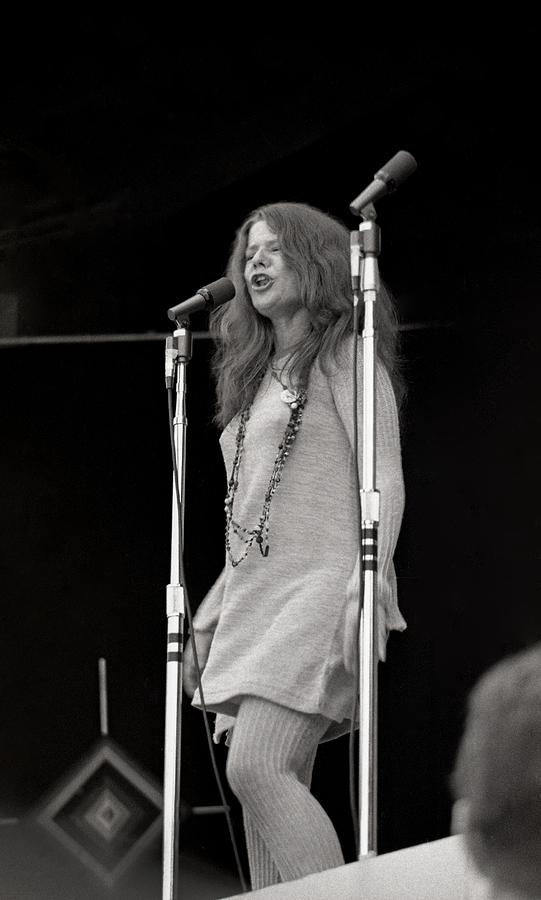 Janis Joplin Singing And Twirling Dress Photograph by Jill Gibson ...