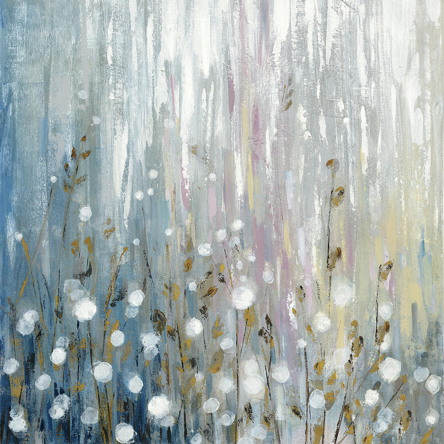 Abstract Painting - January Branches Flowers by Silvia Vassileva
