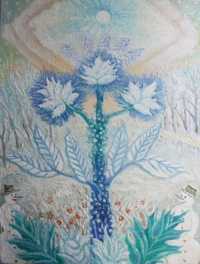 January Painting by Elzbieta Goszczycka