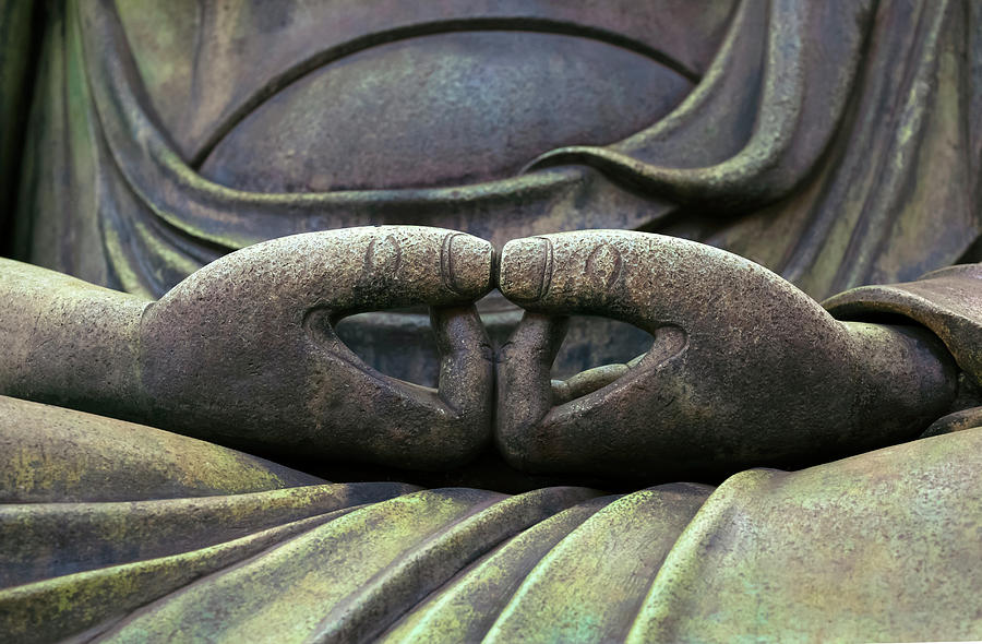 Japan, Kanto, Tokyo, Buddhas Hands Digital Art by Mark Thomas