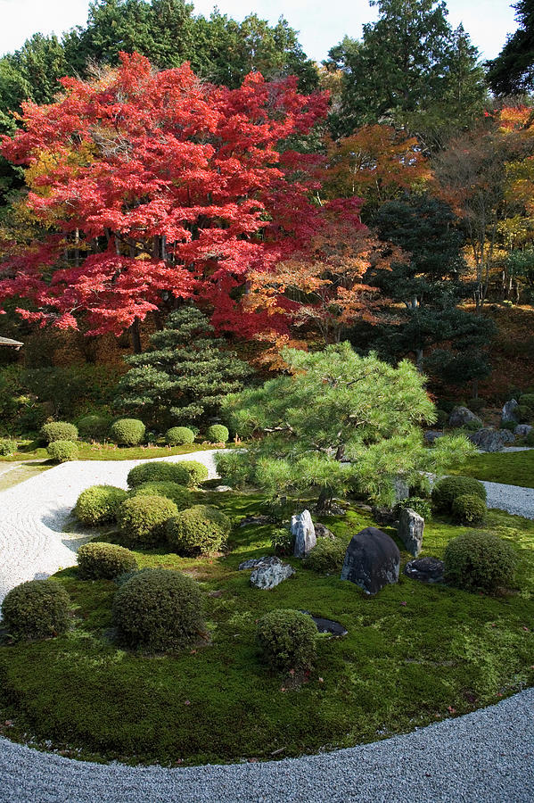 Japan, Kyoto, Mansyu-in Temple, Garden Photograph by Hiroshi Watanabe