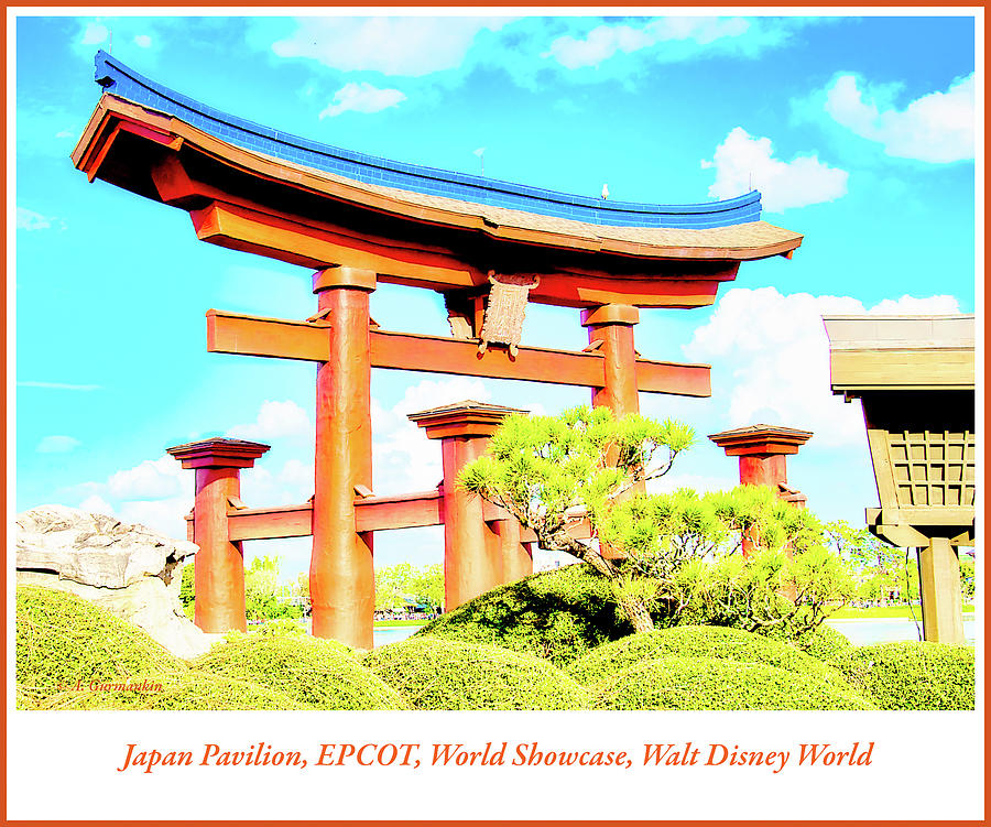 Japan Pavilion, EPCOT, World Showcase, Walt Disney World Photograph by A Macarthur Gurmankin