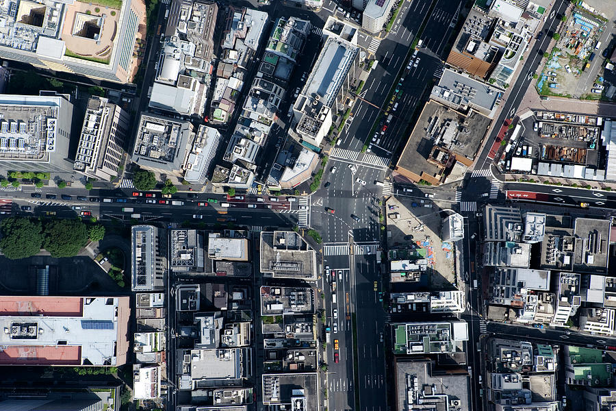 Japan, Tokyo, Hamamatsucho, Aerial View Photograph by Flashfilm Japan, Tokyo, Hamamatsucho, Aerial View Photograph by Flashfilm