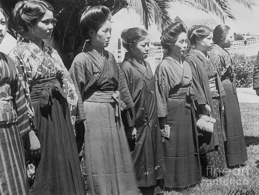 Japanese Brides Lining Up For Inspection Photograph by Bettmann