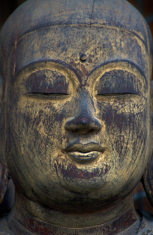 Japanese Buddhist Statuary. Serenity Photograph by Jamie Marshall - Tribaleye Images