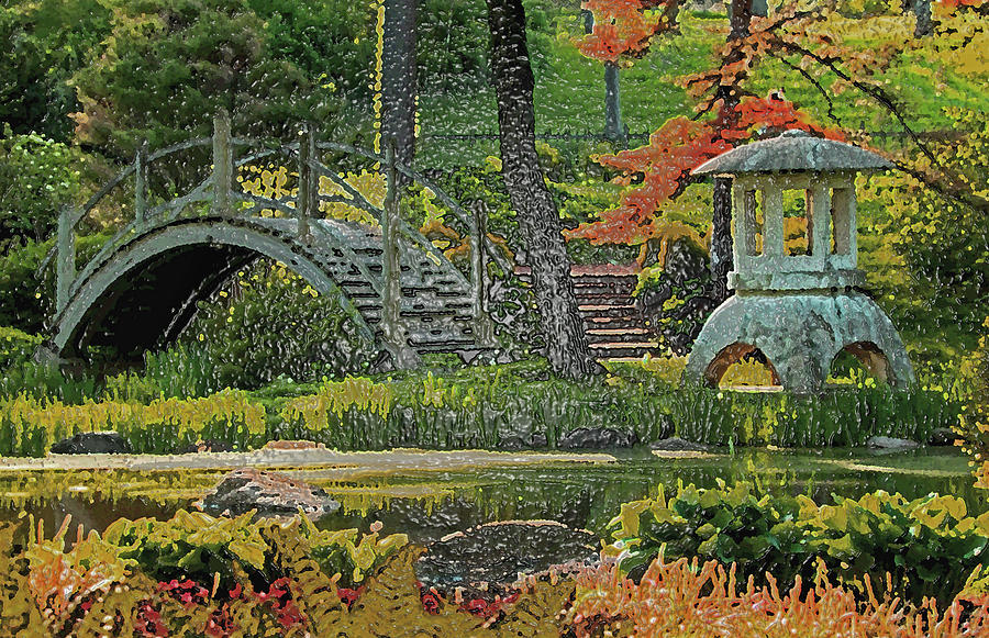 Japanese Garden At Fabyan Villa Photograph