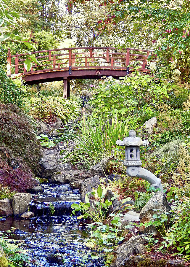 Japanese Garden Stream Photograph by Gary Olsen-Hasek