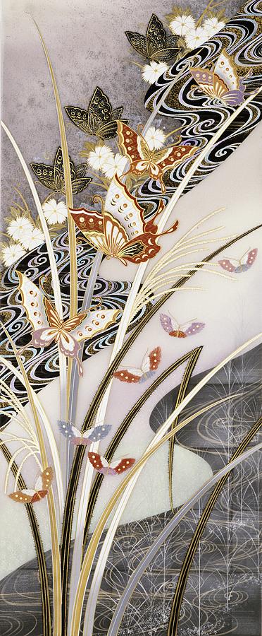 Butterfly Painting - Japanese Modern Interior Art #103 by ArtMarketJapan