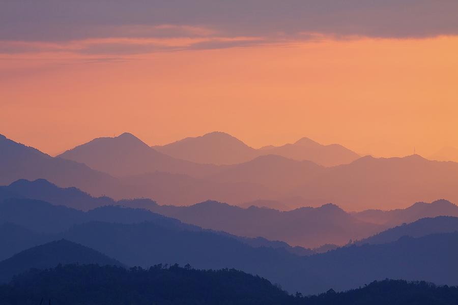Japanese Mountain Sunrise Photograph by Photography By Stephen Cairns