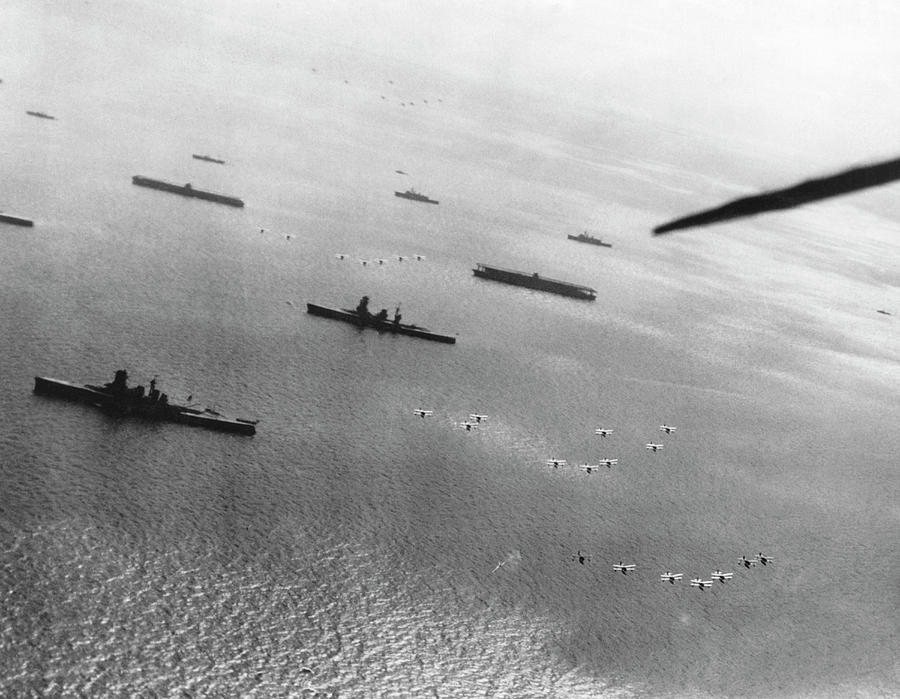 Japanese Naval Fleet Photograph by Underwood Archives