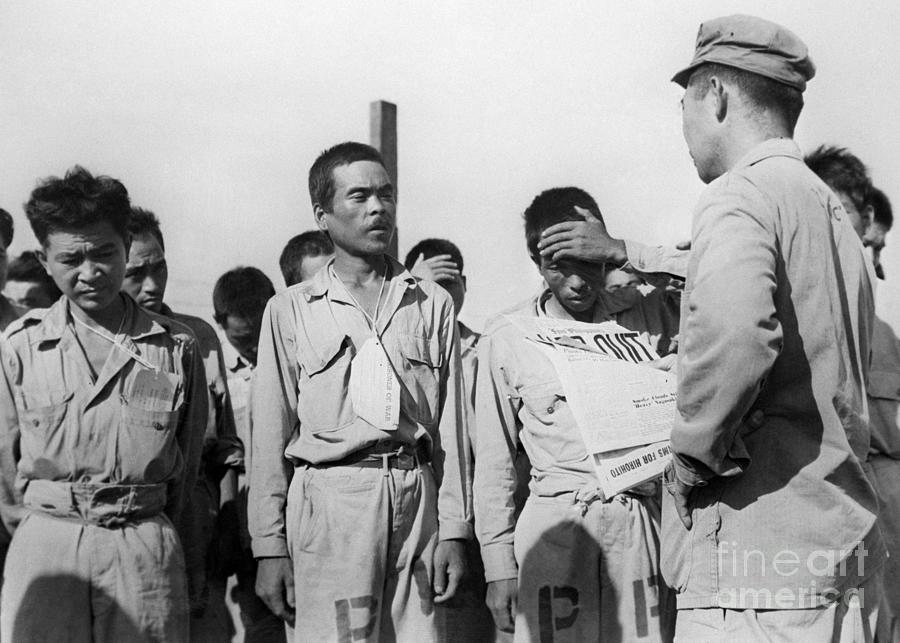 Japanese Prisoners Hear Of Surrender Photograph by Bettmann