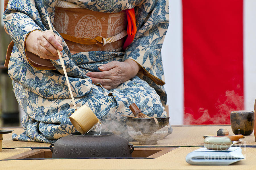 Outdoor Photograph - Japanese Tea Ceremony by Kpg payless