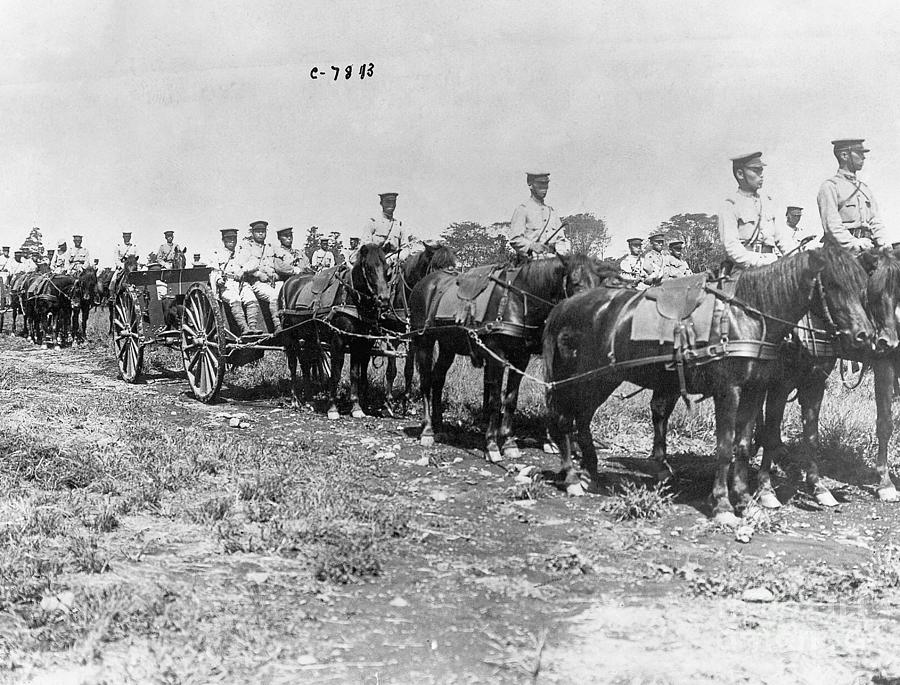 Japanese Troops On Horseback Photograph by Bettmann