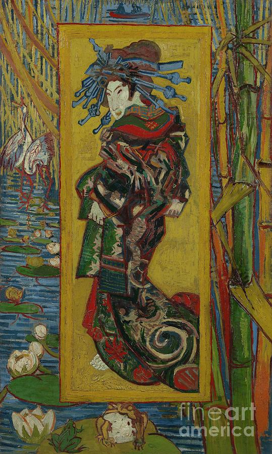 Japonaiserie: Courtesan Or Oiran Painting by Vincent Van Gogh