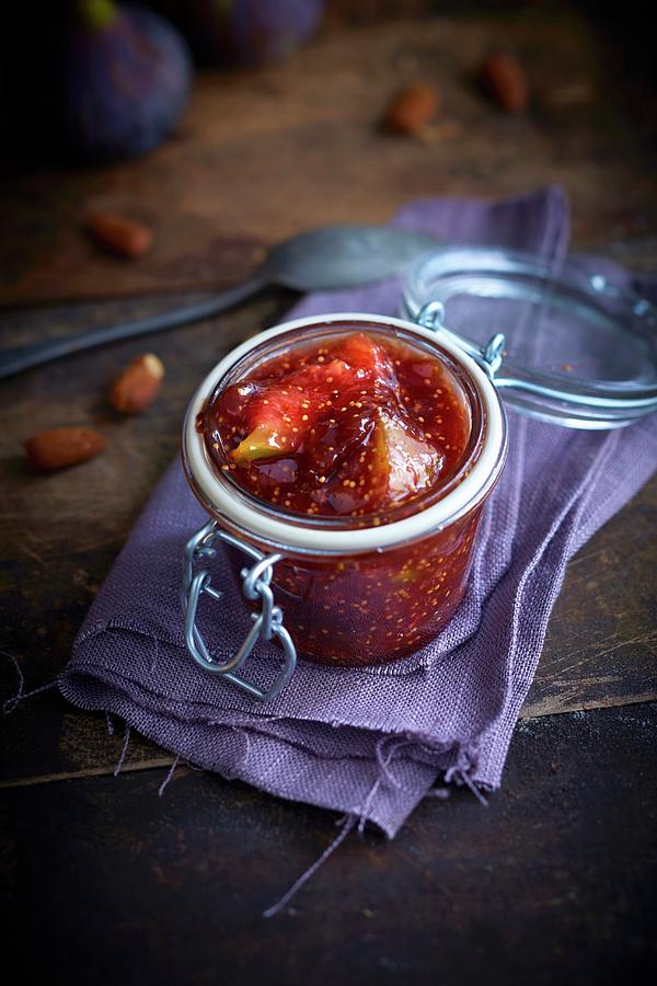 Jar Of Fig Jam Photograph by Radvaner