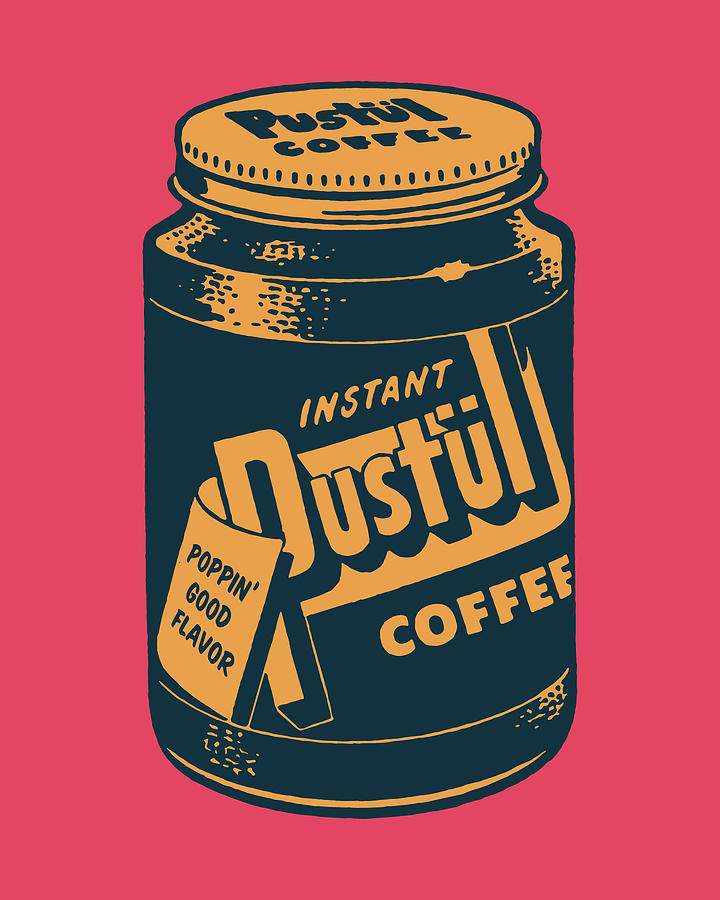 Coffee Drawing - Jar of Instant Coffee by CSA Images
