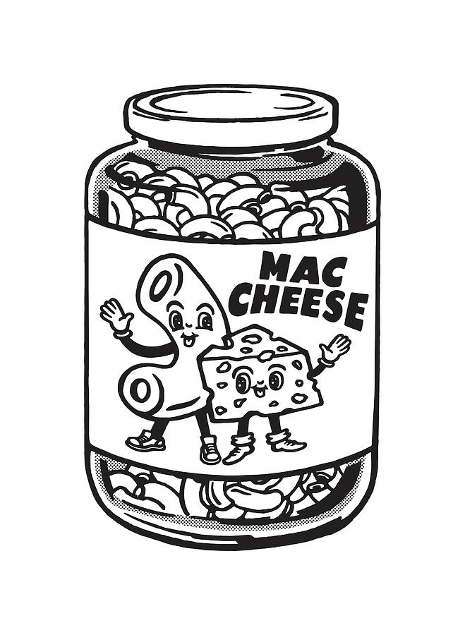 macaroni and cheese drawing