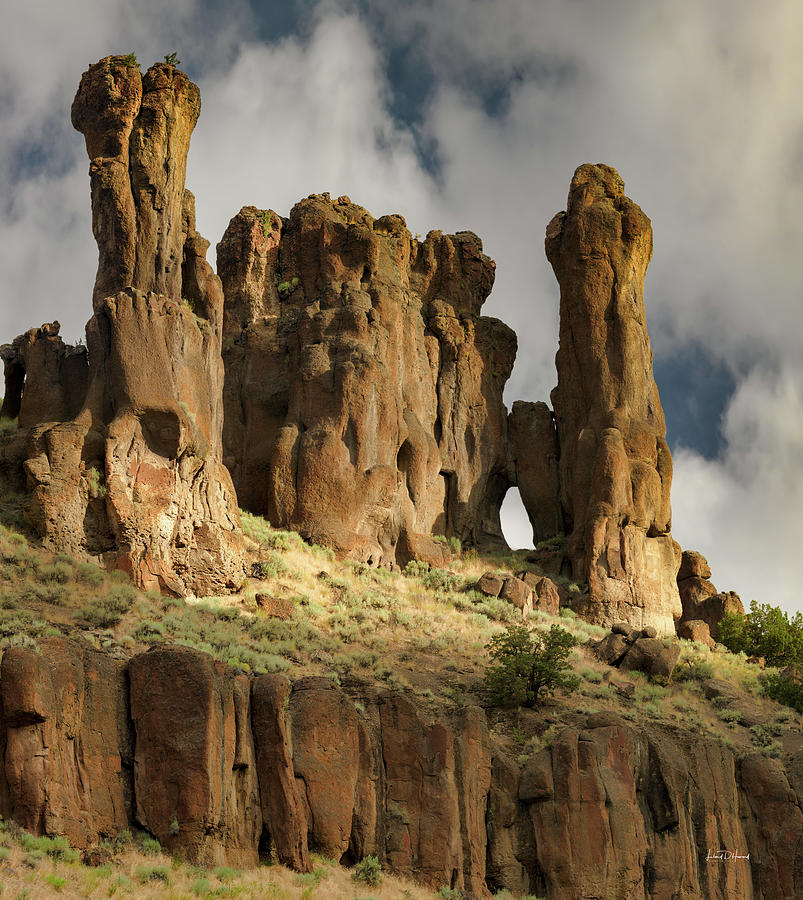 Nature Photograph - Jarbidge Canyon Formations by Leland D Howard