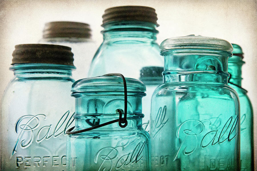 Vintage Photograph - Jars 7 by Jessica Rogers