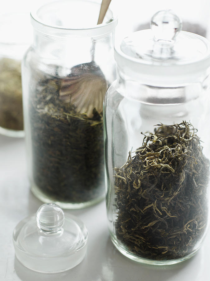 Jars Of Loose Tea Photograph by Alexandra Grablewski