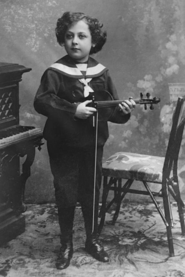 Jascha Heifitz, Jewish Child Prodigy Violinist Painting by 