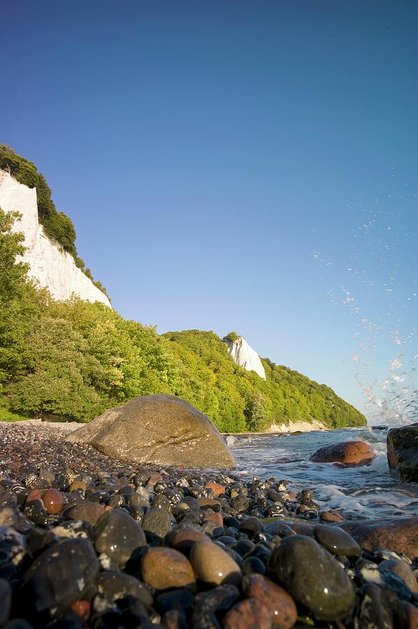 Jasmund National Park On Rgen  A View Of The Chalk Cliffs Photograph by Lukas Larsson Jalag