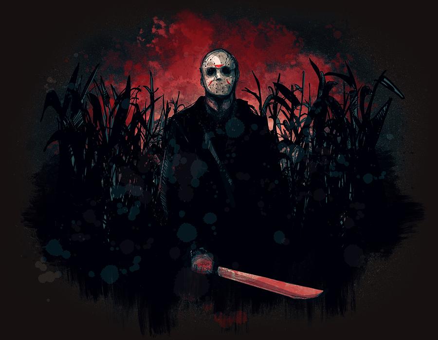 Jason Drawing - Jason Lives by Ludwig Van Bacon Jason Drawing - Jason Lives by Ludwig Van Bacon
