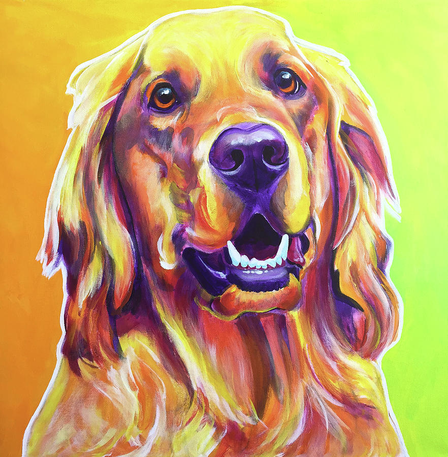 Dog Painting - Jasper by Dawgart