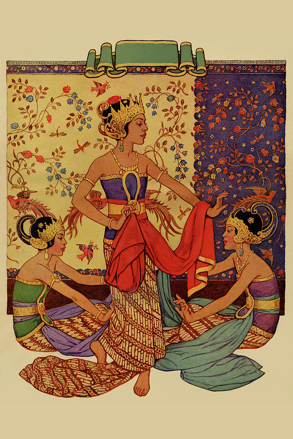Javanese Dancers Painting by John Edwin Jackson