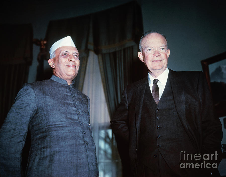 Jawaharlal Nehru With President Photograph by Bettmann