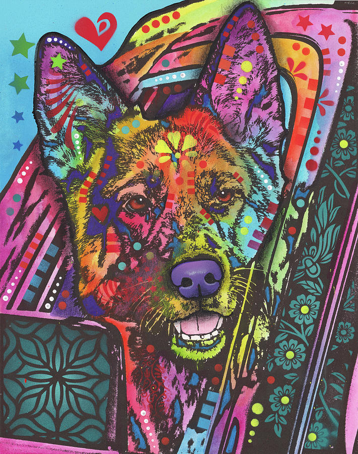 Animal Mixed Media - Jax by Dean Russo