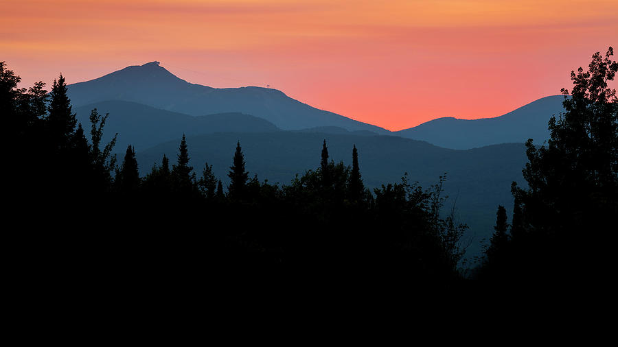 Jay Peak Colorful Sunset Photograph by Alan L Graham