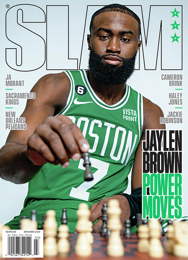 Boston Celtics Photograph - Jaylen Brown: Power Moves SLAM Cover by Marcus Stevens