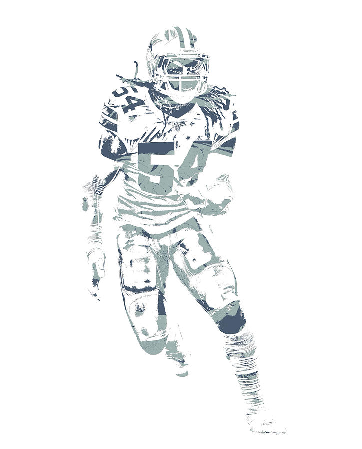 Jaylon Smith Dallas Cowboys Pixel Art 11 Mixed Media by Joe Hamilton